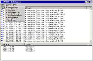 Data acquisition application screen shot